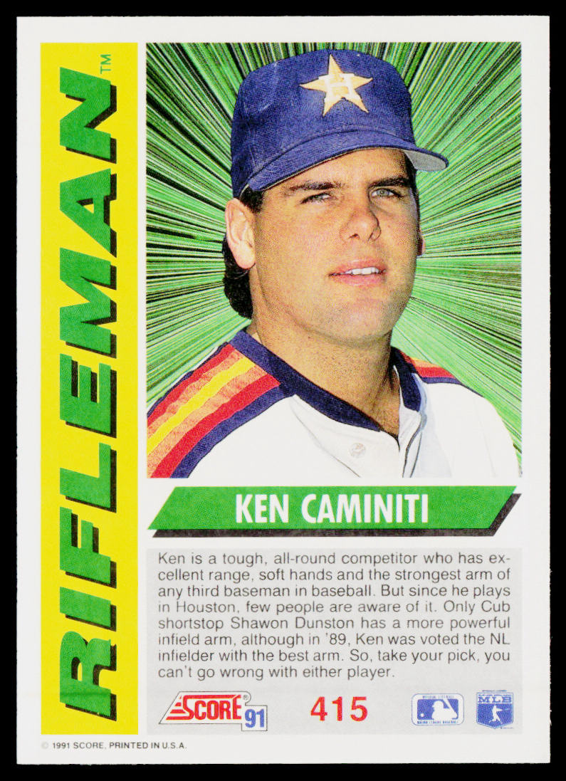 Ken Caminiti 1991 Score #415 Houston Astros