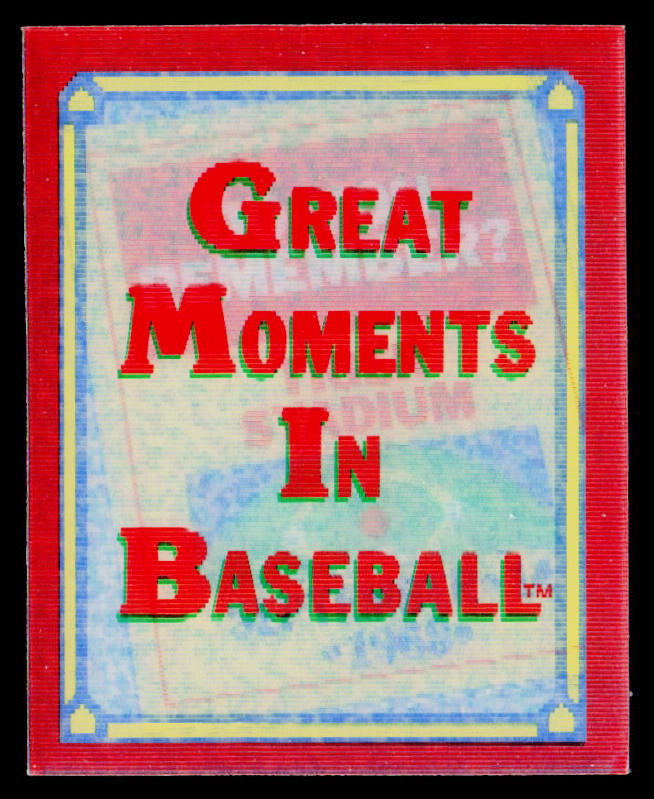 1988 Score Magic Motion: Great Moments in Baseball #28 Detroit Tigers