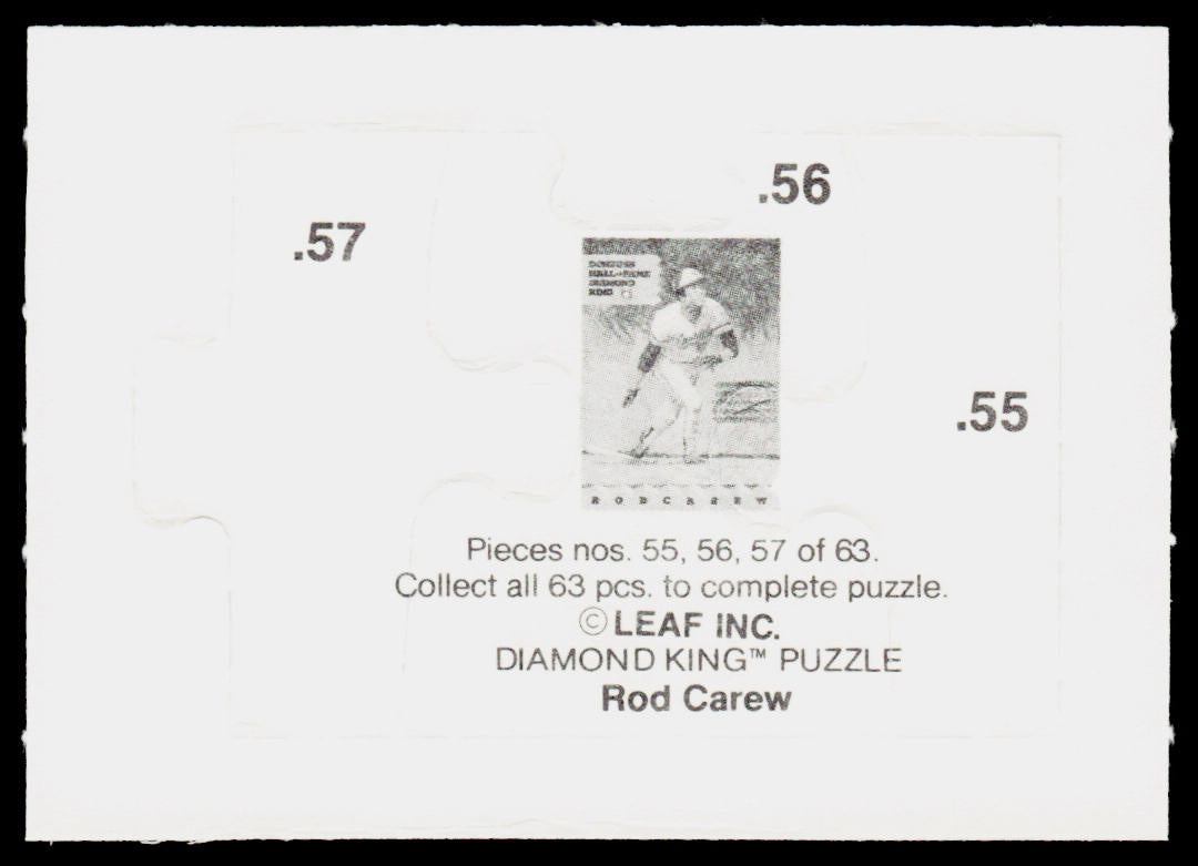 Rod Carew 1991 Studio Rod Carew Puzzle #55-57 Minnesota Twins