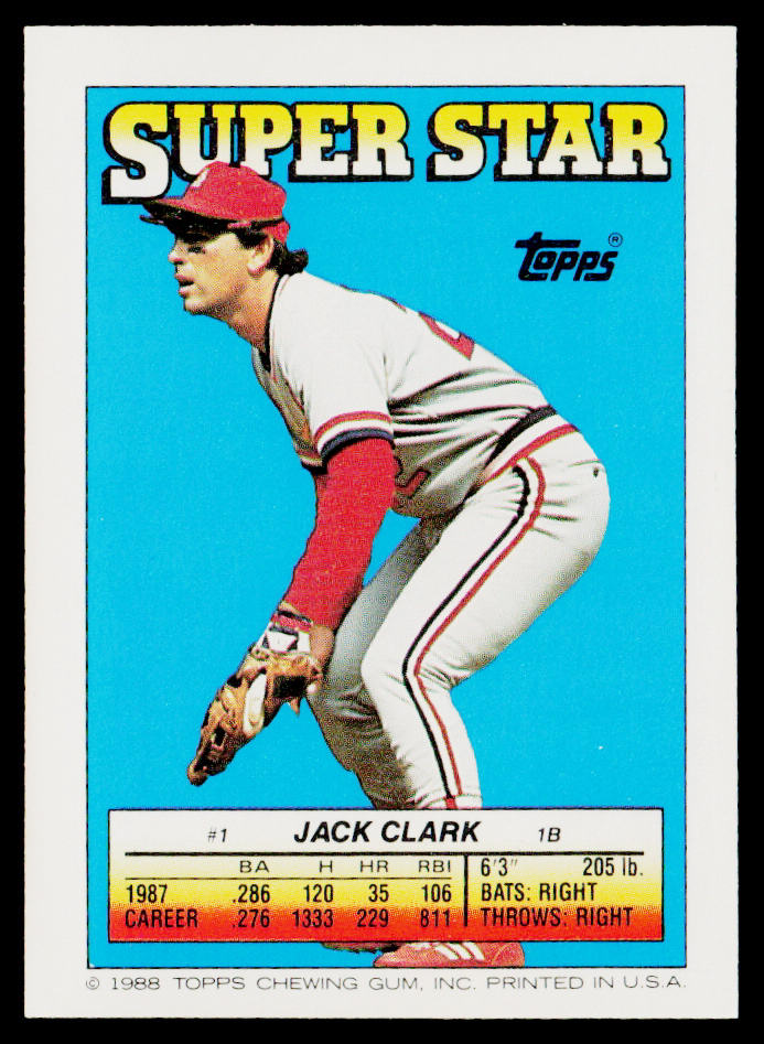 Juan Samuel / Jim Clancy 1988 Topps Stickers #120 / 184
