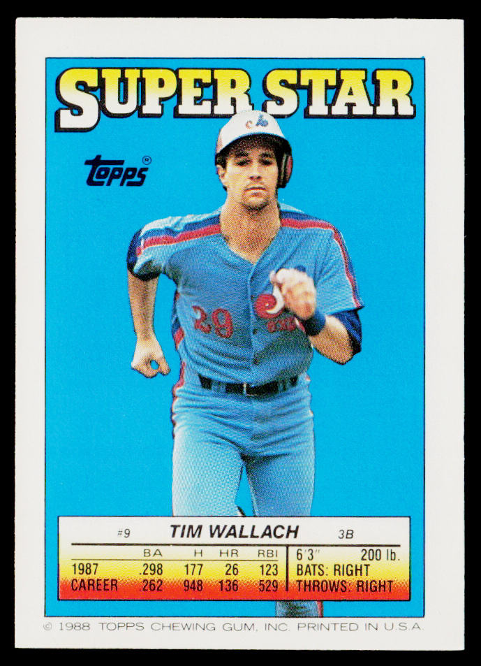 Scott Bailes / Casey Candaele FS 1988 Topps Stickers #206 / 305