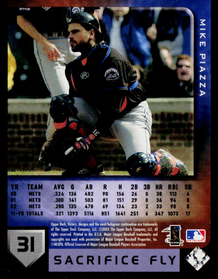 Mike Piazza 2003 Upper Deck Victory #52 New York Mets