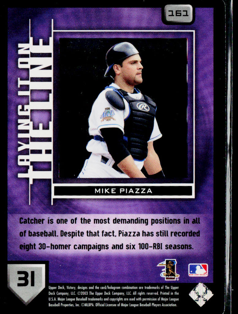 Mike Piazza 2003 Upper Deck Victory #161 New York Mets