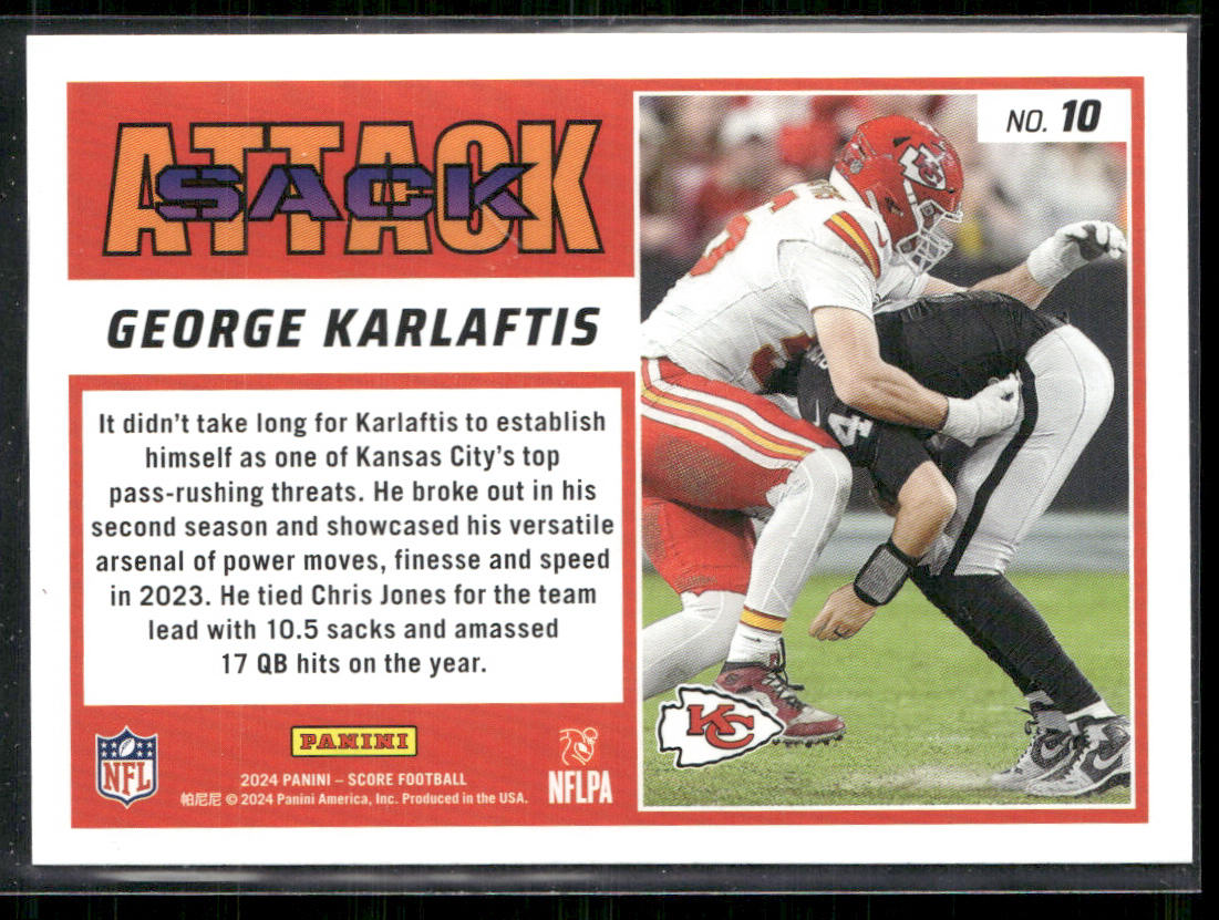 George Karlaftis 2024 Score Sack Attack #10 Kansas City Chiefs
