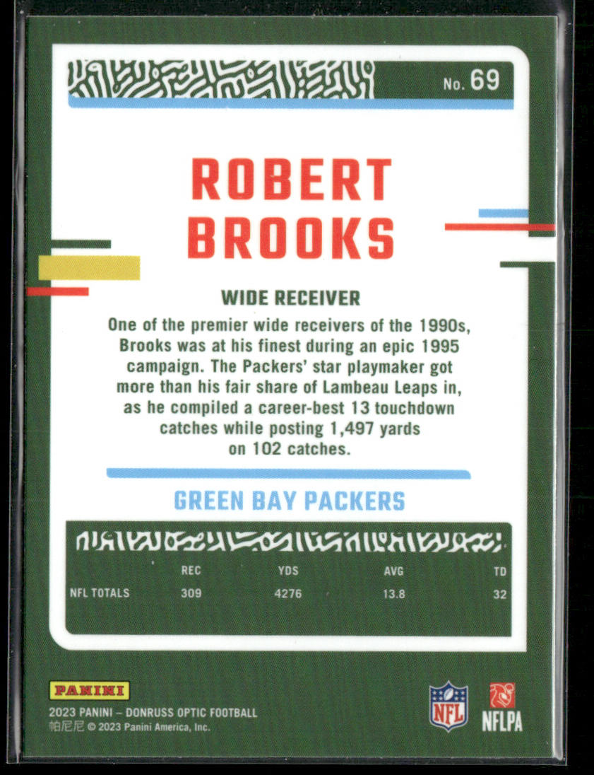 Robert Brooks 2023 Donruss Optic #69 Green Bay Packers