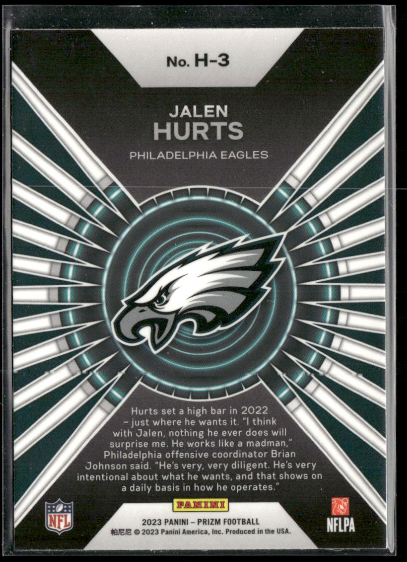 Jalen Hurts 2023 Panini Prizm Hype #H-3 Philadelphia Eagles