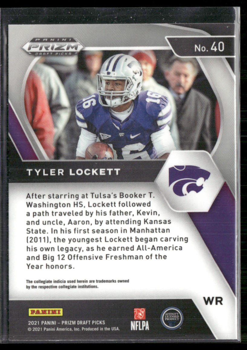 Tyler Lockett 2021 Panini Prizm Draft Picks Collegiate #40 Kansas State Wildcats