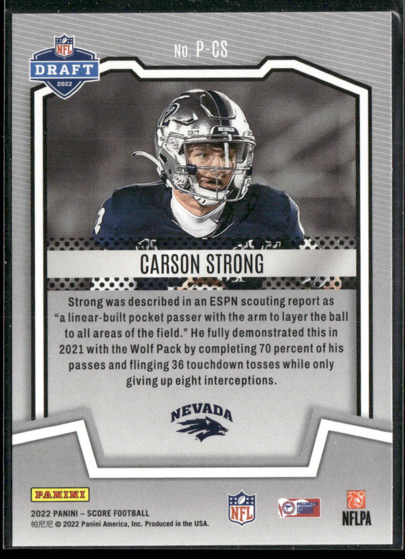 Carson Strong 2022 Score PROtential #P-CS Nevada Wolf Pack