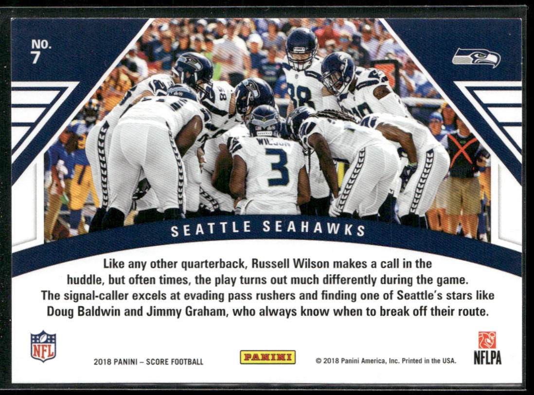 Seattle Seahawks 2018 Score Huddle Up #7 Seattle Seahawks