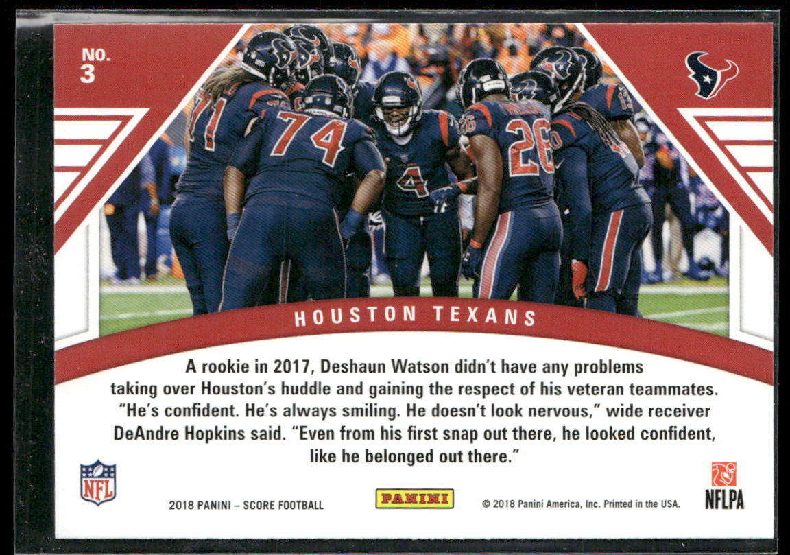 Houston Texans 2018 Score Huddle Up #3 Houston Texans