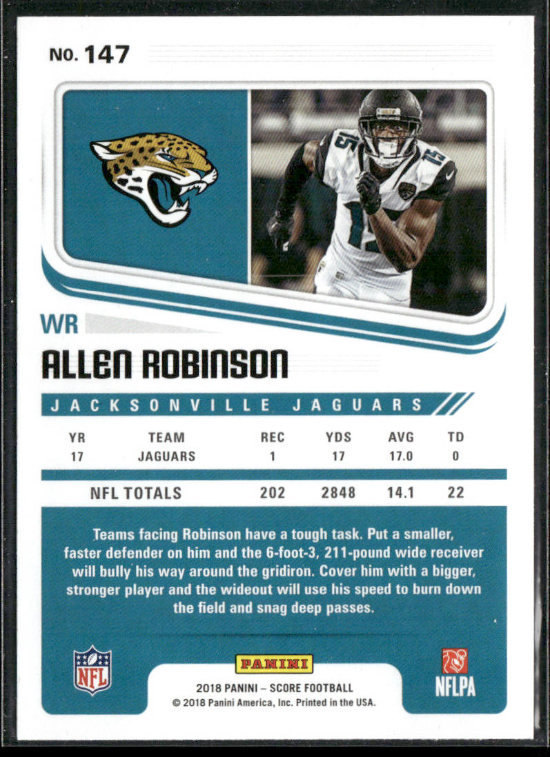 Allen Robinson 2018 Score Red #147 Jacksonville Jaguars