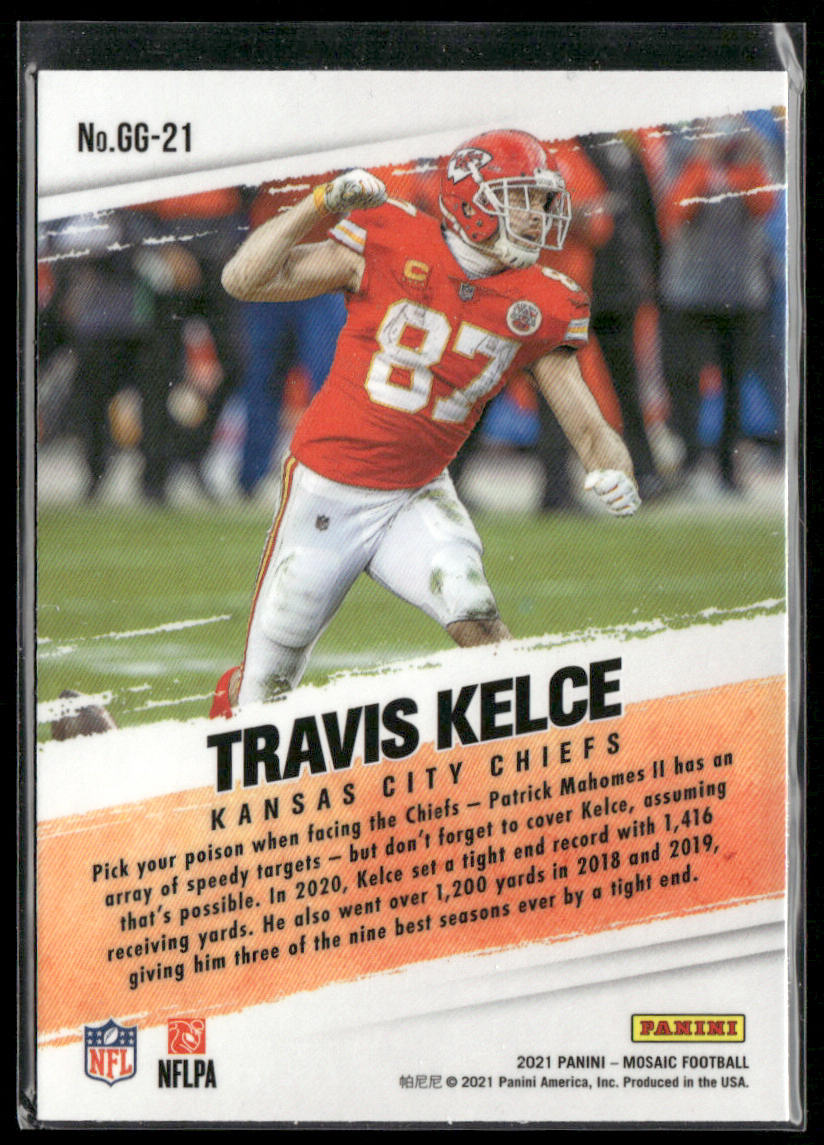 Travis Kelce 2021 Panini Mosaic Got Game? #GG-21 Kansas City Chiefs