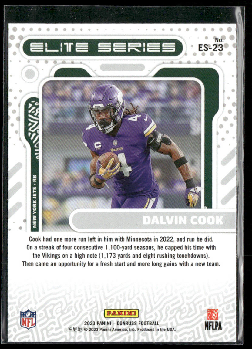 Dalvin Cook 2023 Donruss Elite Series #ES-23 New York Jets