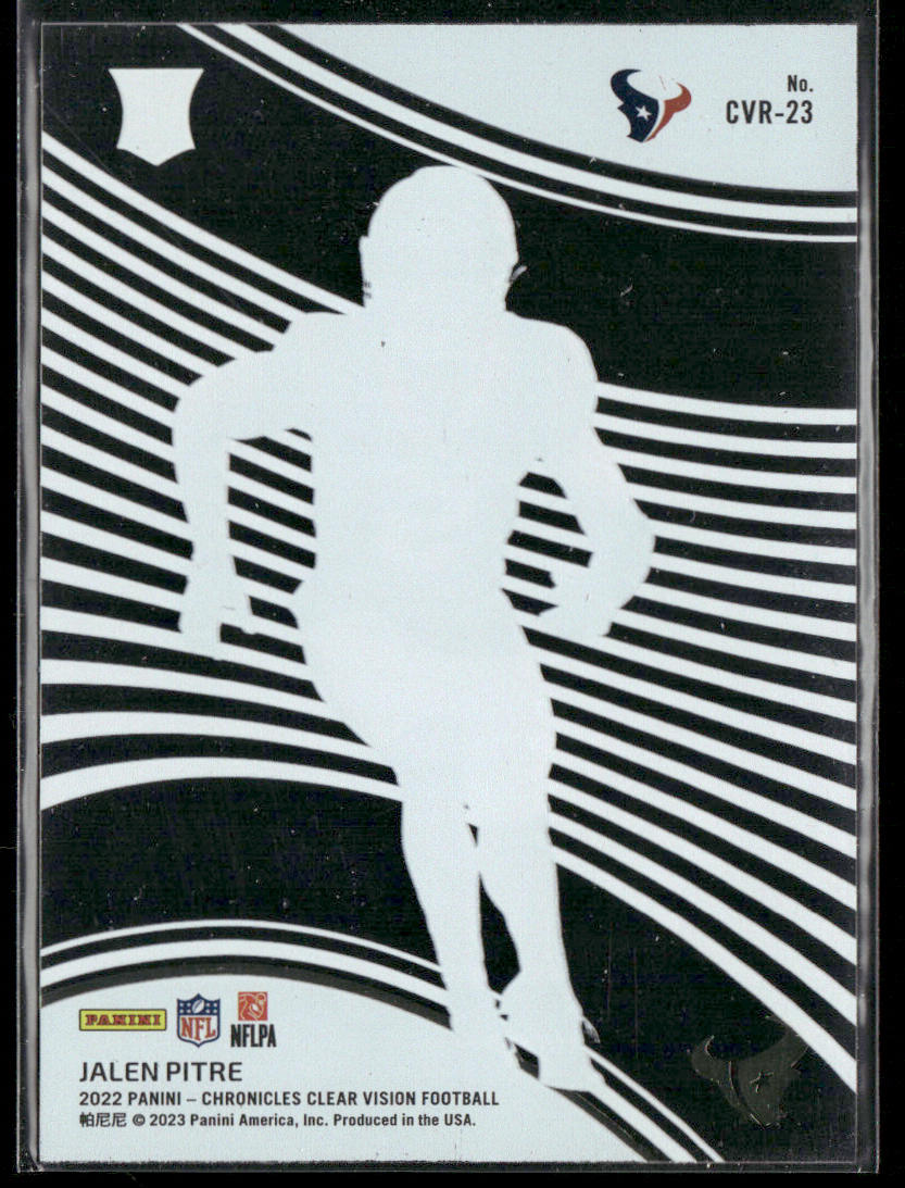 Jalen Pitre 2022 Panini Chronicles Clear Vision Rookies #CVR-23 Houston Texans