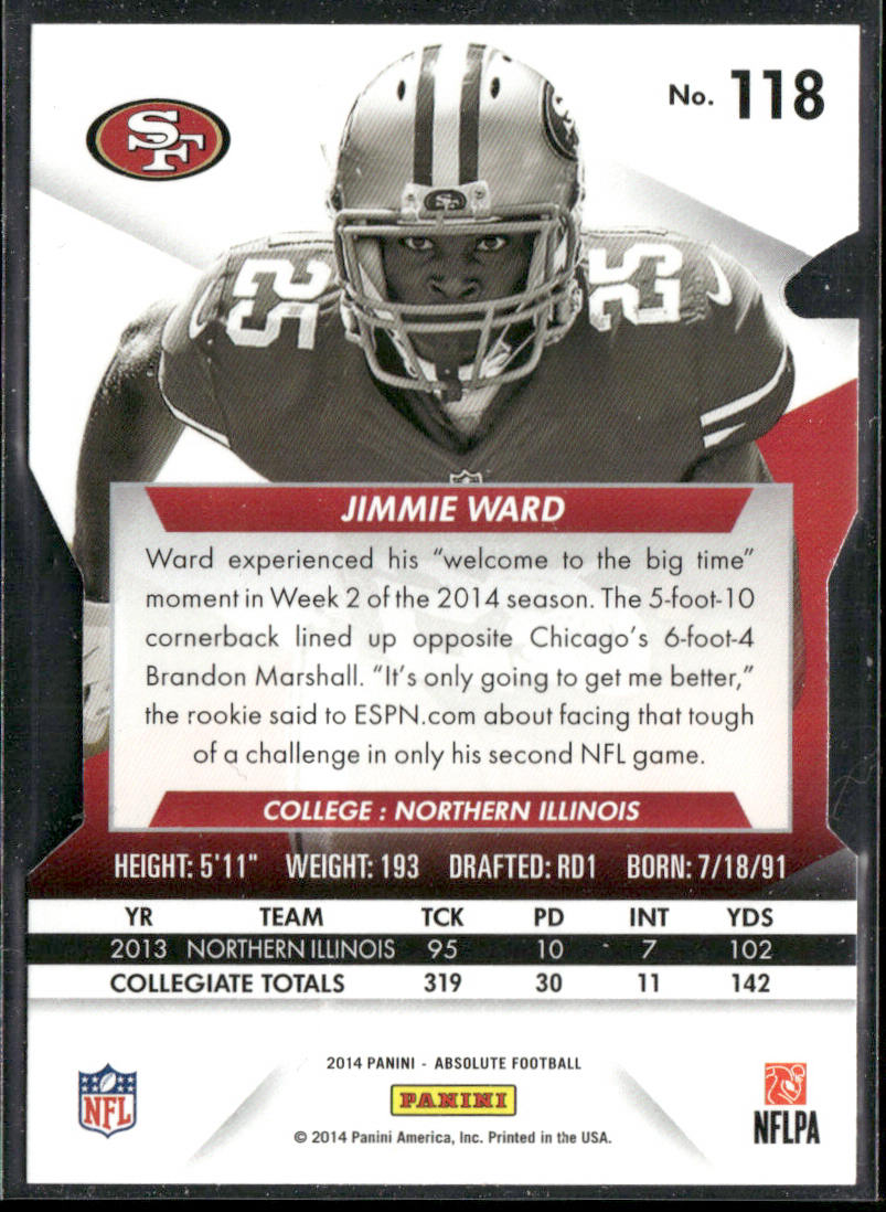 Jimmie Ward 2014 Panini Absolute Retail #118 RC San Francisco 49ers