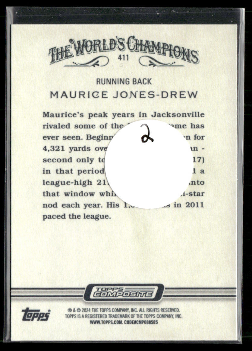 Maurice Jones-Drew 2023 Topps Composite #411 Jacksonville Jaguars