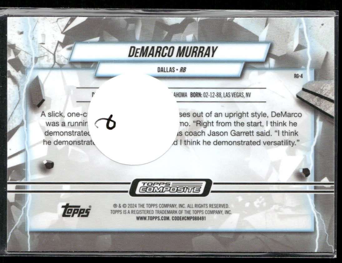 DeMarco Murray 2023 Topps Composite Resurgence Grounded #RG-4 Dallas Cowboys