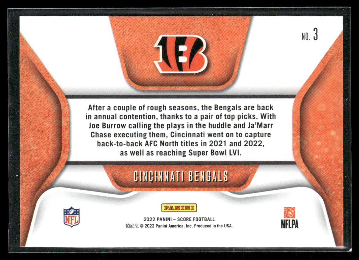 Cincinnati Bengals 2023 Score Huddle Up #3 Cincinnati Bengals