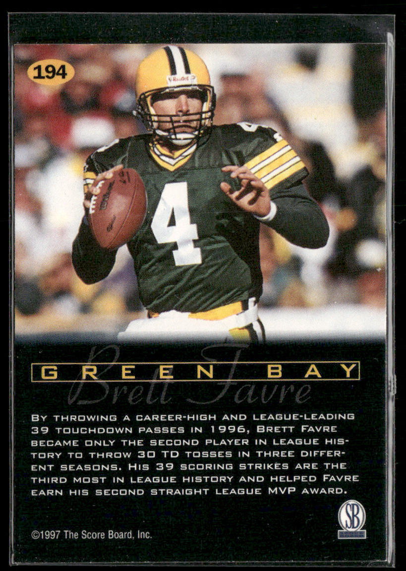 Brett Favre 1996-97 Score Board All Sport PPF #194 Green Bay Packers