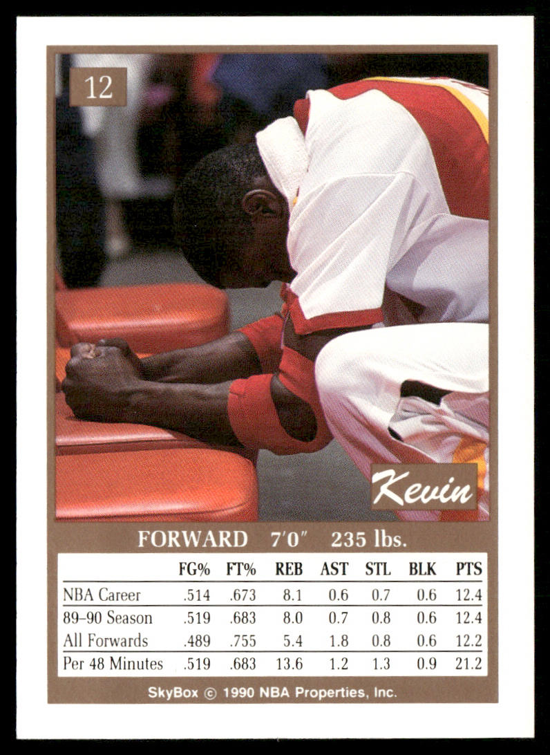 Kevin Willis 1990-91 SkyBox #12 Atlanta Hawks
