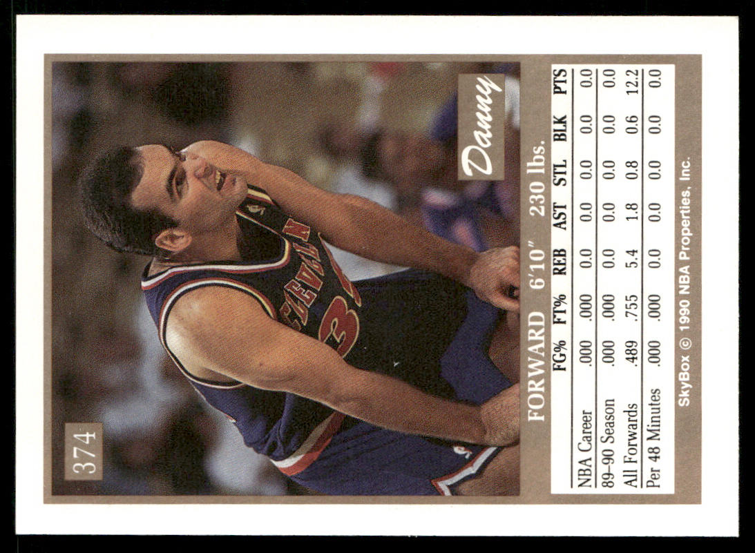 Danny Ferry 1990-91 SkyBox #374 Cleveland Cavaliers