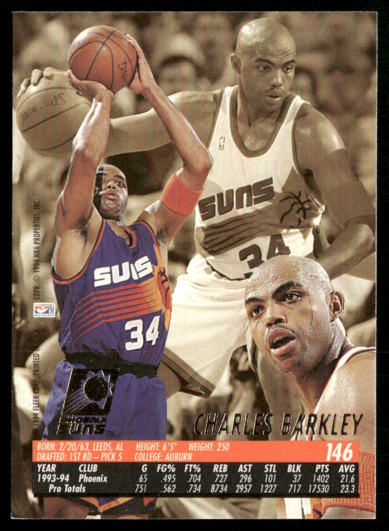 Charles Barkley 1994-95 Ultra #146 Phoenix Suns