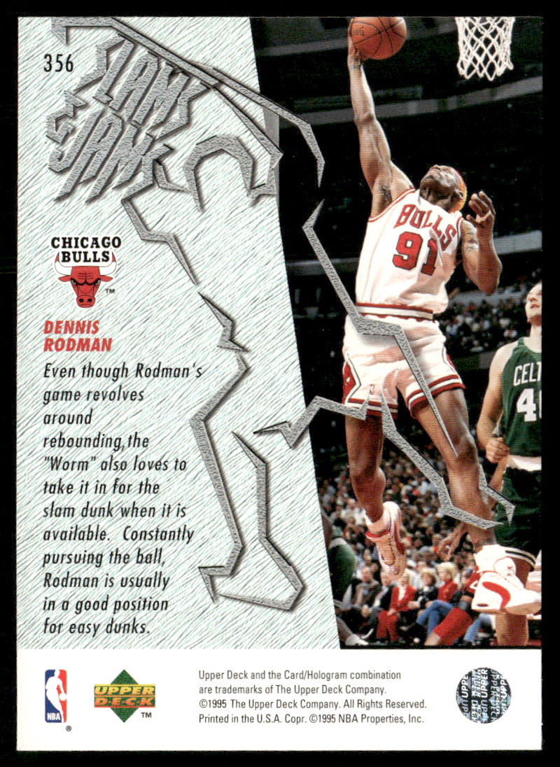 Dennis Rodman 1995-96 Upper Deck #356 Chicago Bulls