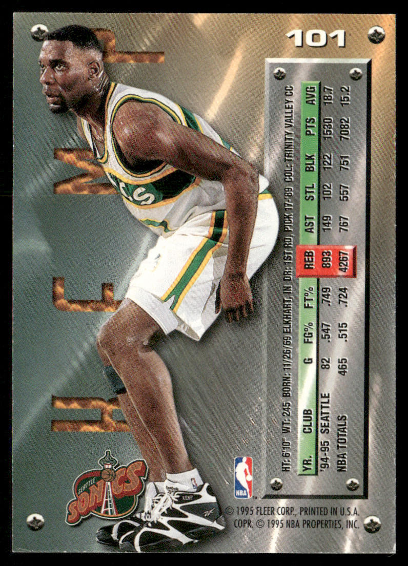 Shawn Kemp 1995-96 Metal #101 Seattle SuperSonics