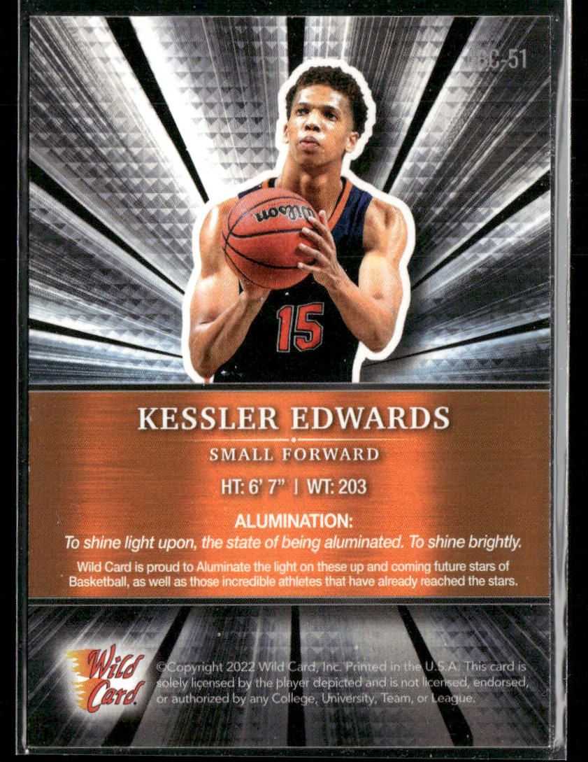 Kessler Edwards 2021-22 Wild Card Alumination #ABC-51 Brooklyn Nets