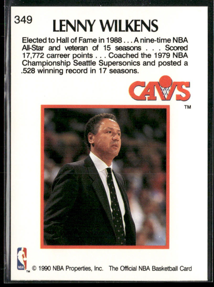 Lenny Wilkens 1990-91 Hoops #349