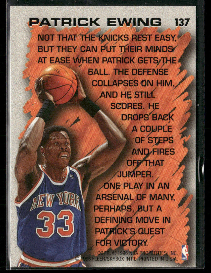 Patrick Ewing 1996-97 Fleer #137 New York Knicks