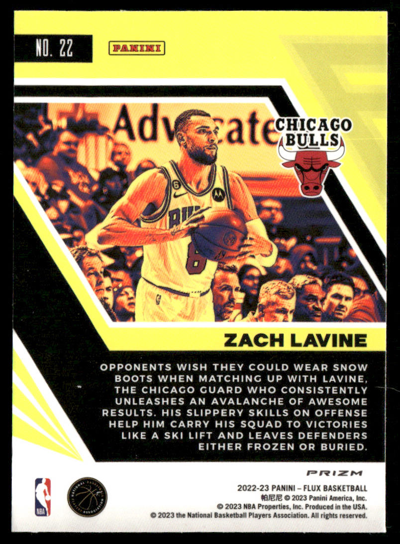 Zach LaVine 2022-23 Panini Flux #22 Chicago Bulls