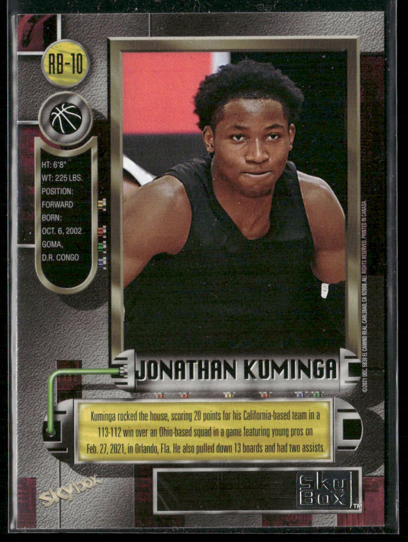 Jonathan Kuminga 2021 SkyBox Metal Universe Champions 1997-98 Retro #RB-10