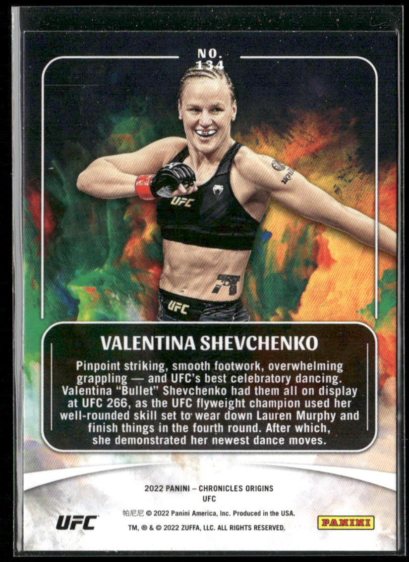 Valentina Shevchenko 2022 Panini Chronicles UFC #134