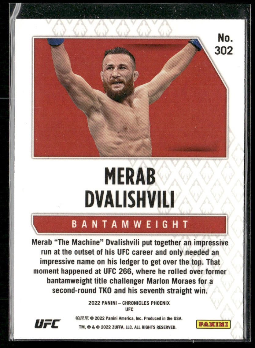 Merab Dvalishvili 2022 Panini Chronicles UFC #302
