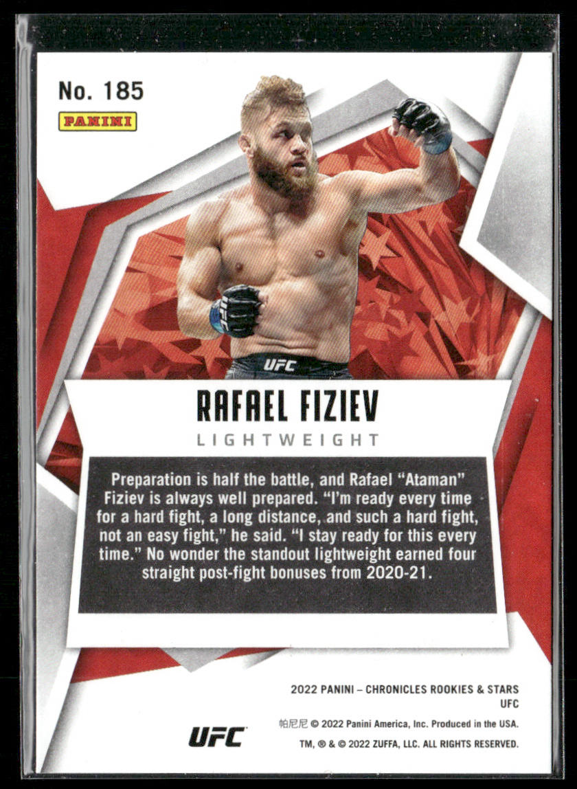 Rafael Fiziev 2022 Panini Chronicles UFC #185 RC