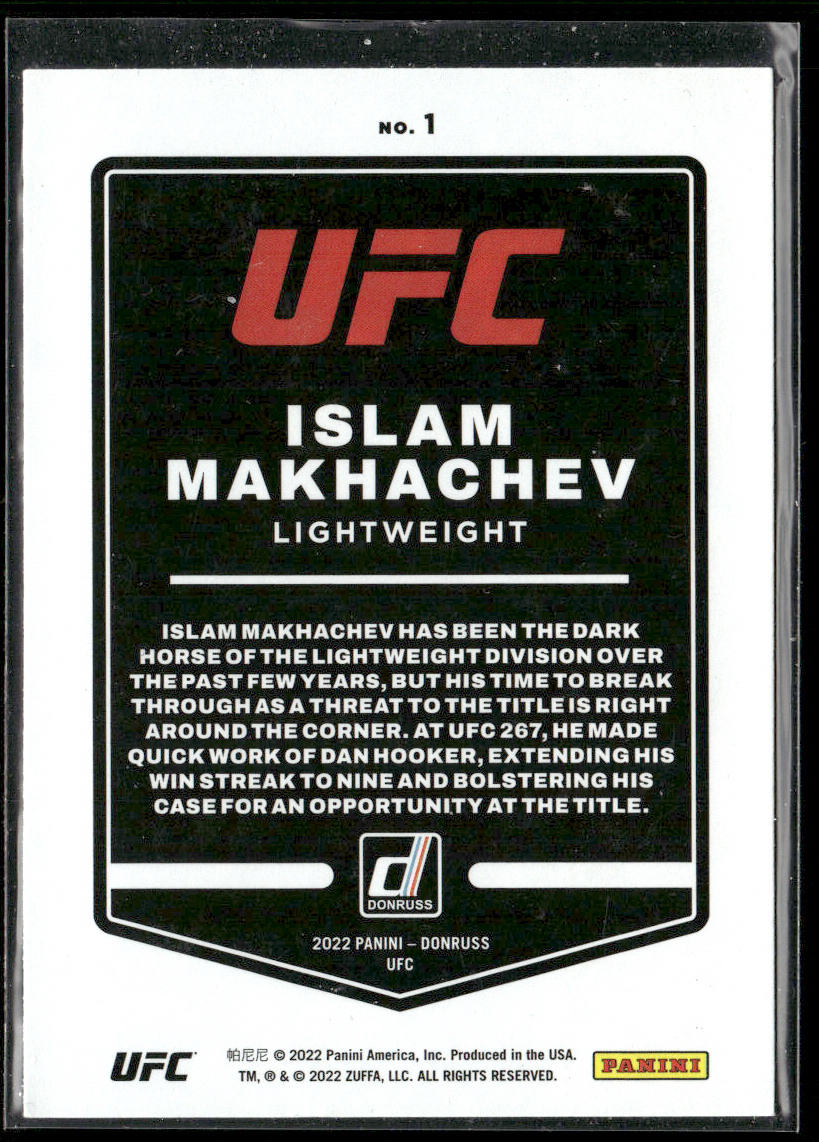 Islam Makhachev 2022 Donruss UFC #1