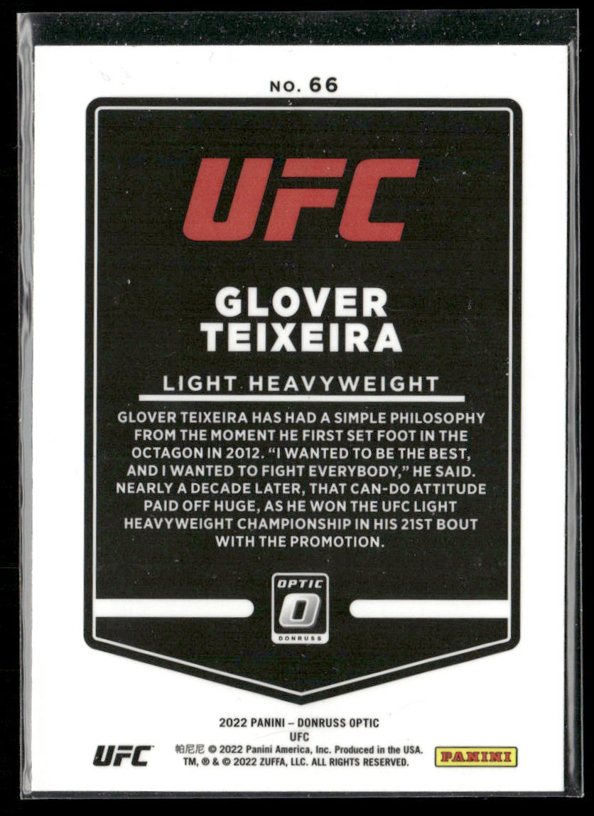 Glover Teixeira 2022 Donruss Optic UFC #66