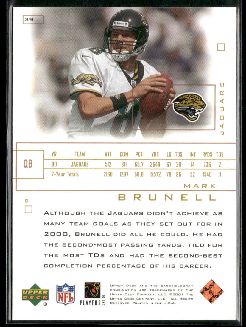 Mark Brunell 2001 Upper Deck Pros & Prospects #39 Jacksonville Jaguars