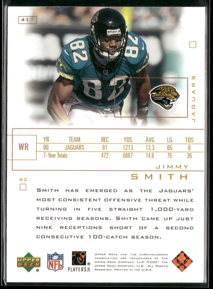 Jimmy Smith 2001 Upper Deck Pros & Prospects #41 Jacksonville Jaguars