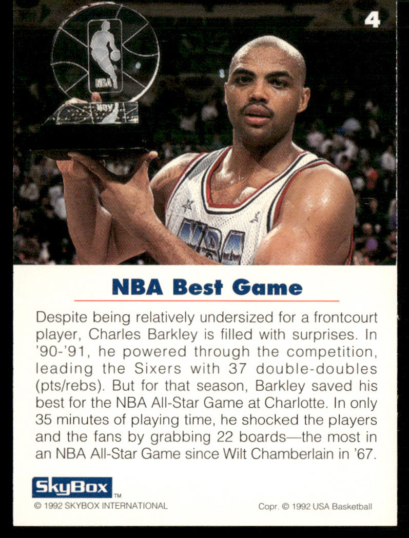 Charles Barkley 1992 SkyBox USA #4 USA