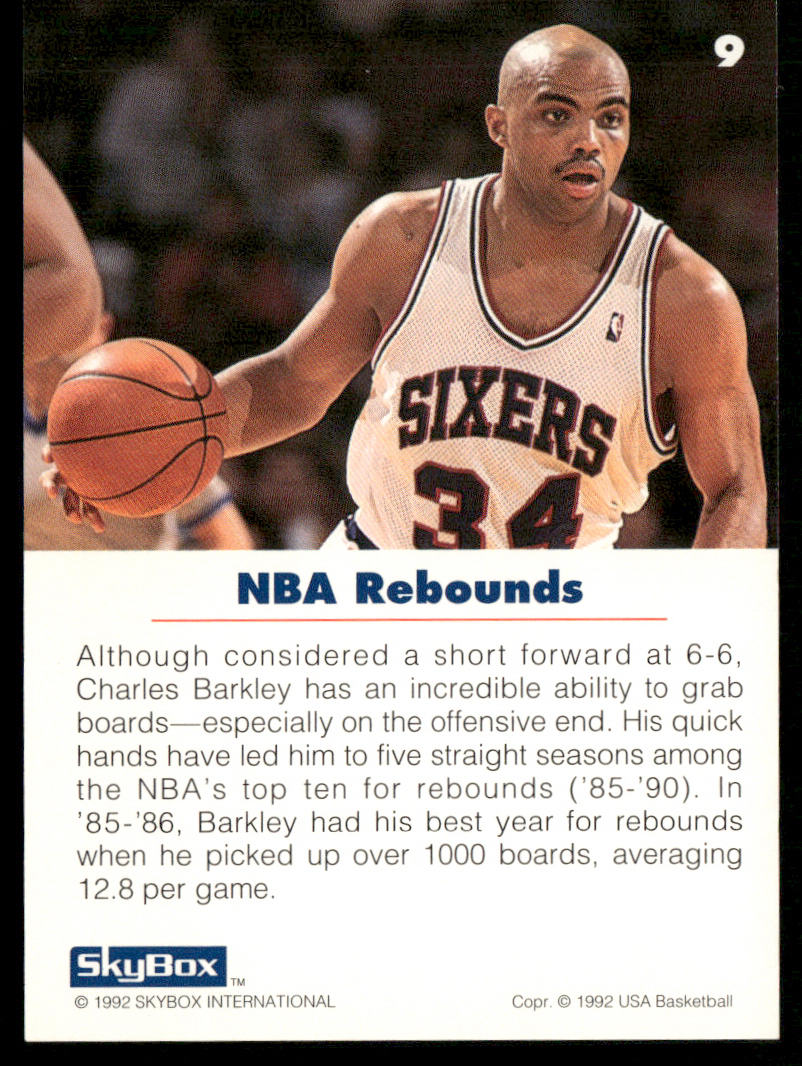 Charles Barkley 1992 SkyBox USA #9 USA