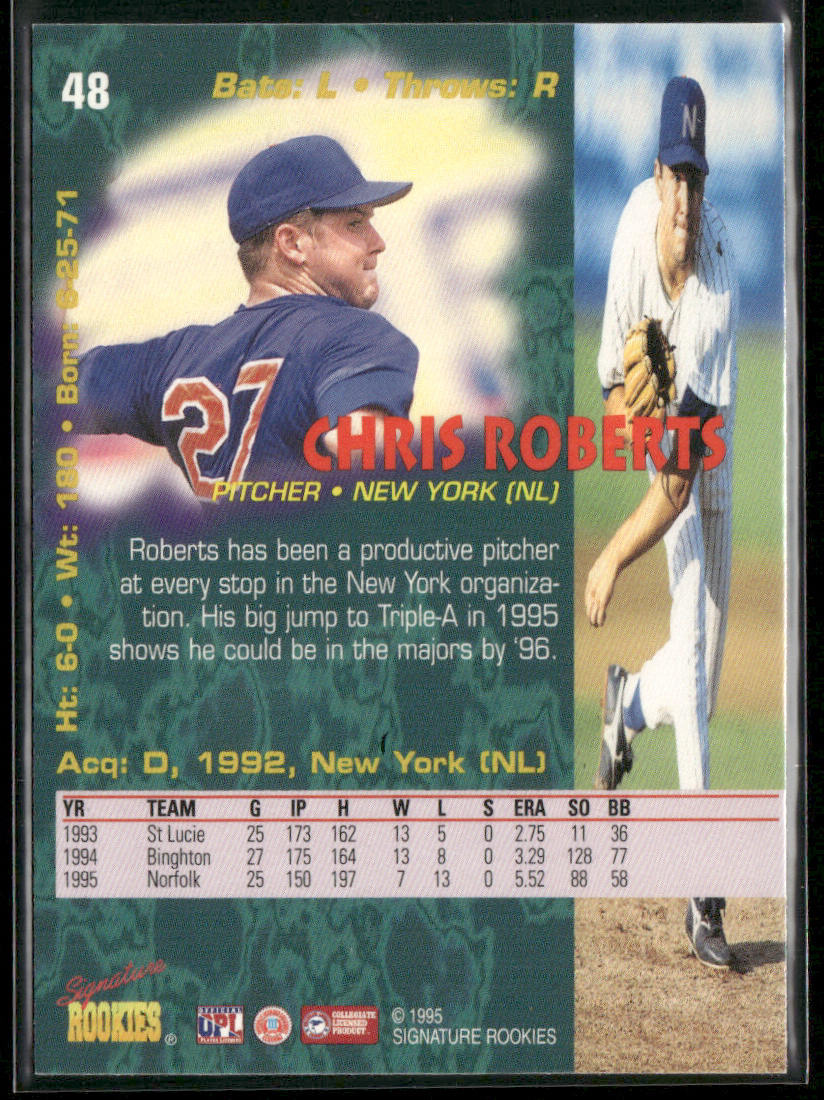 Chris Roberts 1995 Signature Rookies Tetrad #48 New York Mets