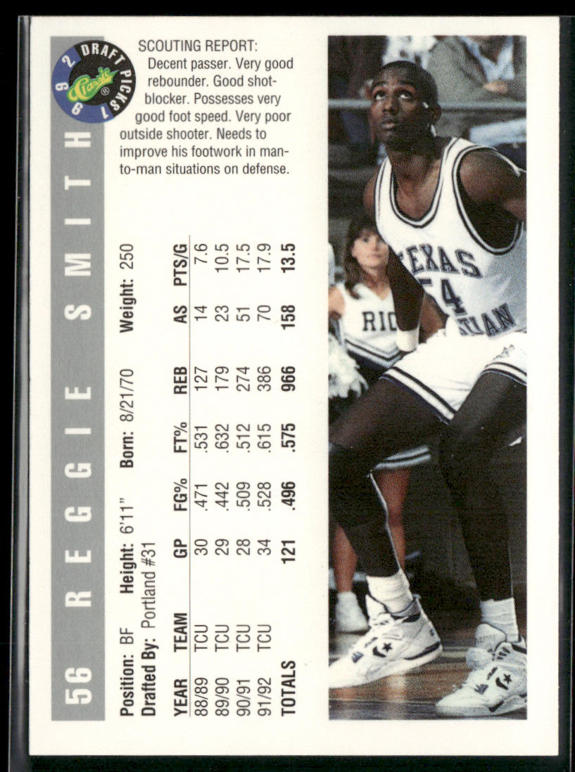 Reggie Smith 1992 Classic Draft Picks #56