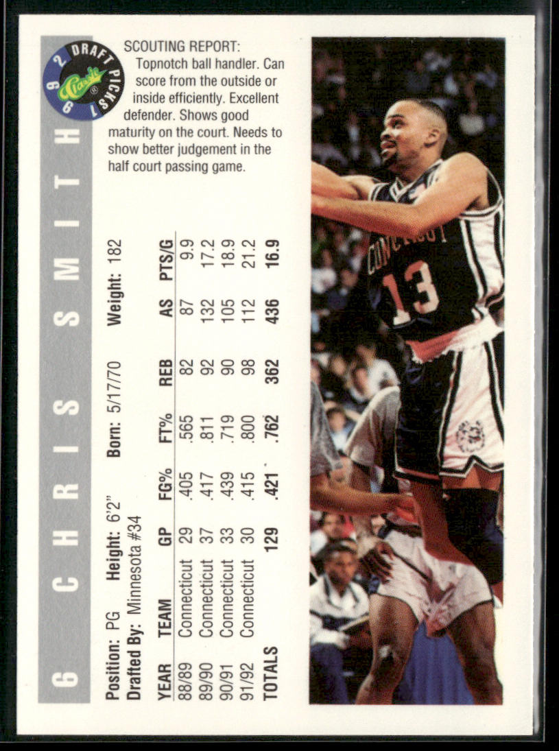 Chris Smith 1992 Classic Draft Picks #6