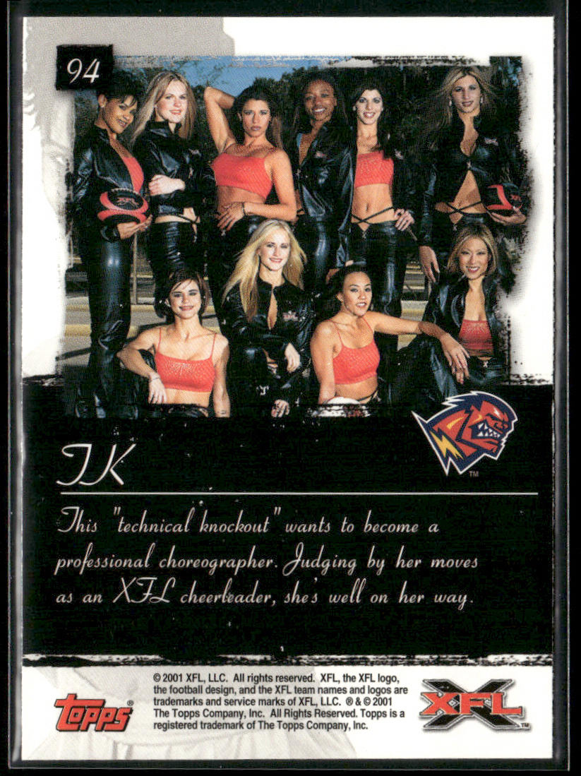 TK 2001 Topps XFL #94 Orlando Rage