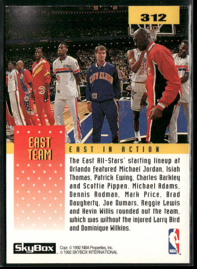 East In Action 1992-93 SkyBox #312 Detroit Pistons