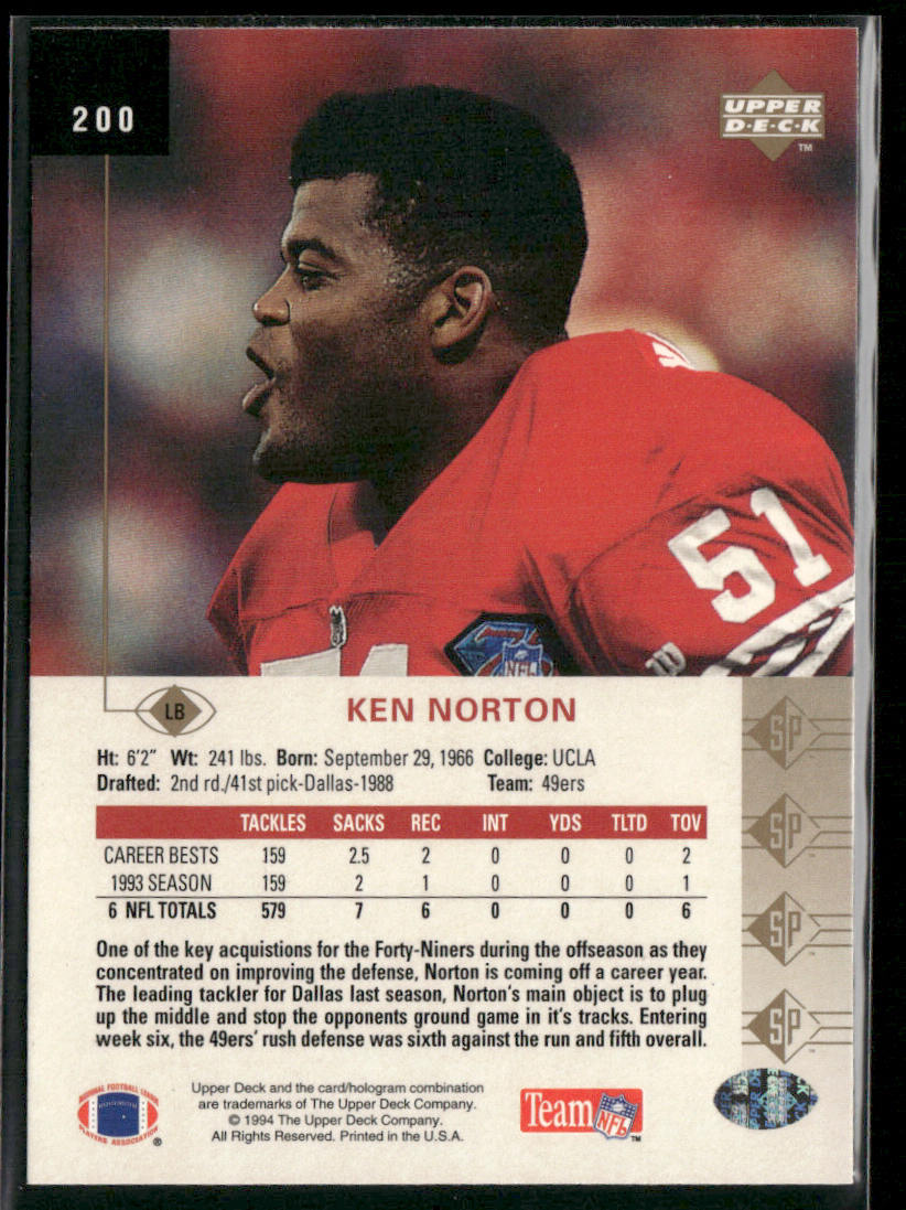 1994 SP #200 Ken Norton