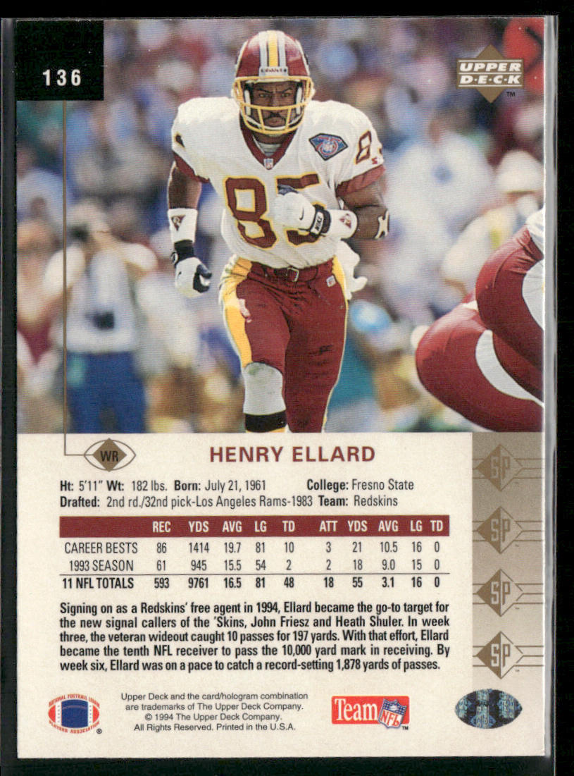 1994 SP #136 Henry Ellard