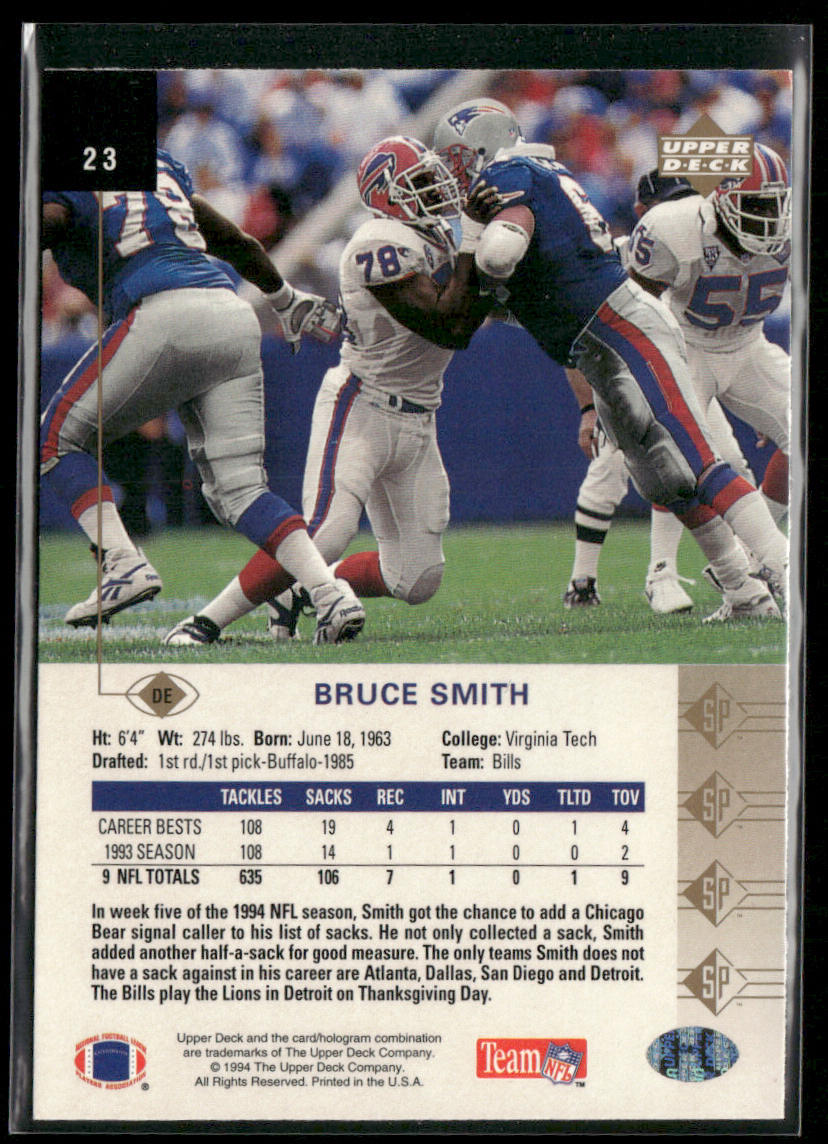 1994 SP #23 Bruce Smith